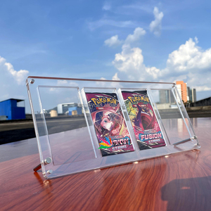 Boîte de rangement magnétique en acrylique pour boosters Pokémon RAY YI, échantillon gratuit, pour 4 boosters Pokémon, présentoir pour cartes Pokémon. - Product Image 5