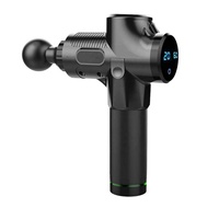 Pistolet de Massage Électrique Portable Super Silencieux Six Têtes Noir Appareil de Relaxation Corporelle Fascia pour Athlètes Soulagement des Tissus Profonds