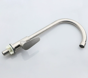 Modern Kitchen Sink Faucet with Pull Down Sprayer Stainless Steel - Product Image 1