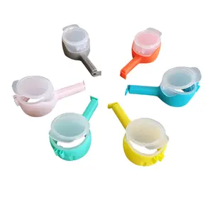 Aangepaste Kleur Plastic Snack Afdichting Clip Houden Sealer Eten Saver Reizen Keuken Gadgets Seal Giet Voedsel Opbergtas Clip