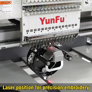 Máquina de bordar computarizada de una sola cabeza y 15 agujas para parches de calcetines y calzado plano 3D, con entrega a domicilio YunFu Cap - Product Image 3