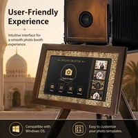 Machine de photomaton portable vintage à écran tactile pour mariages et événements, équipement photographique en libre-service