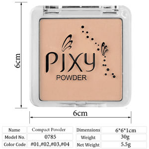 PIXY 4 poudre pressée mate imperméable nature à couverture complète couleur claire en stock vente en gros - Product Image 5