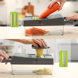 14 Trong 1 Hướng Dẫn Sử Dụng Đa Chức Năng Nhà Bếp Rau Cutter Trái Cây & Rau Công Cụ Mandoline Rau Cutter Chopper Thái Lát Dicer - Product Image 6