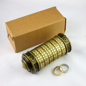 Cryptex-cerradura de Código <span class=keywords><strong>Da</strong></span> <span class=keywords><strong>Vinci</strong></span>, juguete de Metal, regalos de boda, Digital, gran oferta, Día de San Valentín - Product Image 1