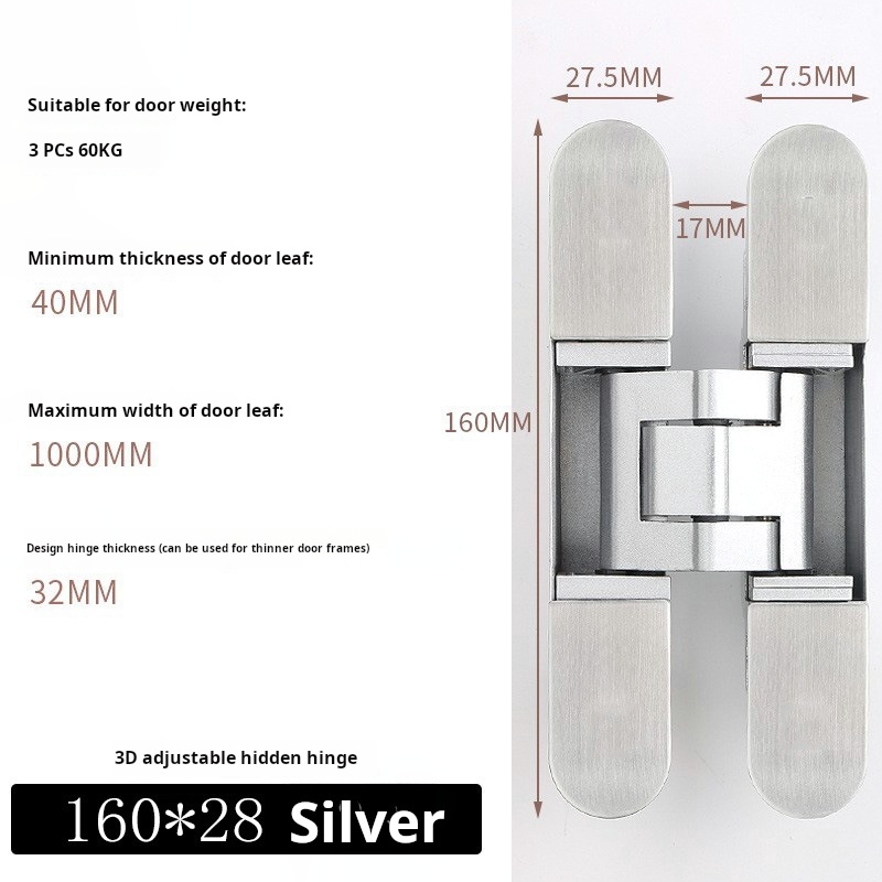 Silver [160*28] 3D hinge