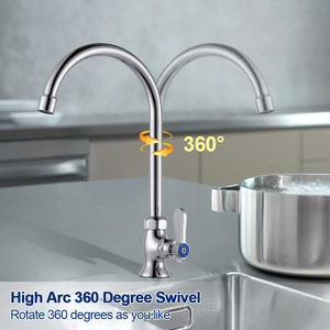 Robinet d'évier <span class=keywords><strong>de</strong></span> cuisine en laiton 360 robinet <span class=keywords><strong>de</strong></span> cuisine pivotant monté sur le pont robinet d'évier <span class=keywords><strong>de</strong></span> cuisine à <span class=keywords><strong>col</strong></span> <span class=keywords><strong>de</strong></span> <span class=keywords><strong>cygne</strong></span> à levier unique - Product Image 3