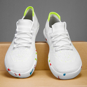 Chaussures décontractées pour hommes, nouvelle mode, grande taille 48, bout rond, tige en tissu, fermeture à lacets, couleur unie, collection Printemps-Été - Product Image 1