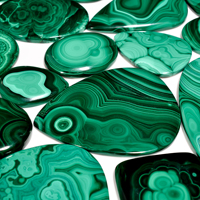 Cabochon de Malachite Naturelle et Quartz, Pierre Semi-Précieuse en Vrac sur Mesure pour la Fabrication de Bijoux, Haute Qualité, Non Traité