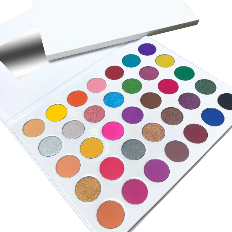 Palette d'ombres à paupières 35 couleurs, cosmétiques privée, maquillage des yeux, mode, OEM/ ODM, mat, scintillant