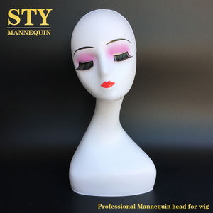 Home-Cabeza de maniquí con pestañas realistas, cabeza de Maniquí de cuello largo, hijab - Product Image 2