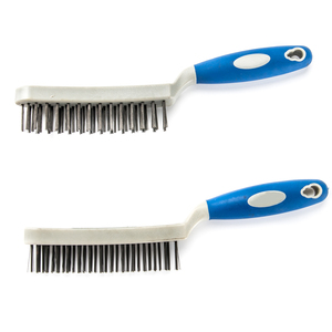 แปรง<span class=keywords><strong>ขัด</strong></span>ลวดเหล็กด้ามพลาสติก สำหรับขจัดฝุ่น คราบสกปรก สนิม และสี  พร้อมโลโก้สั่งทำได้ - Product Image 2