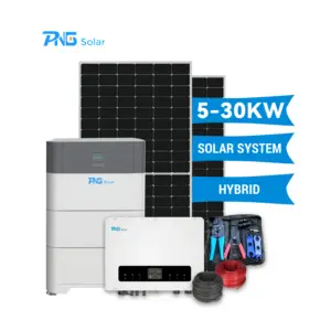 Hybrid Solar System Drei phasen 220 Volt 8kW 10kW 12kW 20kW Home Solar Panel System Komplett set