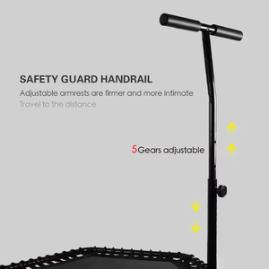 <span class=keywords><strong>Trampoline</strong></span> de <span class=keywords><strong>fitness</strong></span> pliable en gros, fournisseur de mini-trampolines, <span class=keywords><strong>trampoline</strong></span> d'exercice intérieur avec poignée réglable - Product Image 3