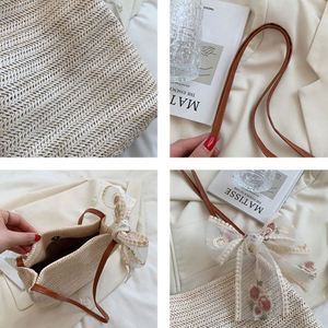 2023 Wholesale Fashion Customized Logo Straw Material <b>Bags</b> Summer Beach <b>Bags</b> Rattan Summer Beach <b>Bag</b> for Women - Product Image 4