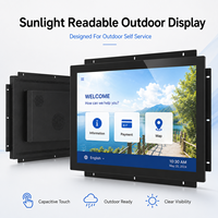 Panel PC Táctil para Exteriores de 19 Pulgadas, Monitor con Pantalla Táctil Android, Legible Bajo la Luz Solar, 1000nits, Pantalla Industrial Resistente para Autoservicio