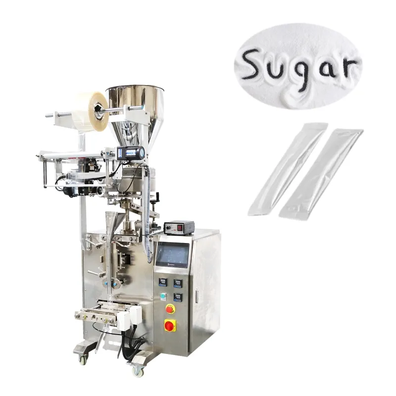 Otomatik 5 gram otel şeker tuz sopa granül poşet paketleme makinesi