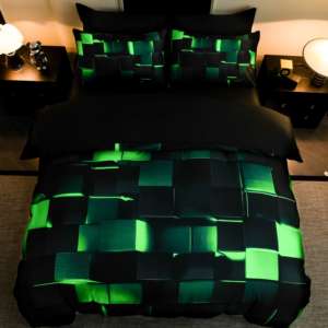 Juego de Cama de Cuatro Piezas para el Hogar, Personalizado de Fábrica, Fibra de Poliéster Suave y Transpirable, Tacto Acogedor, Construcción Duradera, Ropa de Cama de Fácil Cuidado - Product Image 1