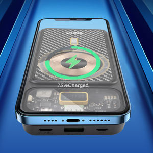 Nouvelle batterie externe haute capacité <span class=keywords><strong>12000mAh</strong></span> pour téléphone PD 22.5W Camping en plein air Charge portable pour téléphone portable Affichage numérique LED Bande de puissance - Product Image 6