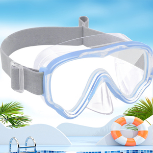 Gafas de Buceo Antivaho para Niños, Lentes de Vidrio Templado de Silicona Completamente Secas, Diadema Tejida, Máscara de Snorkel, Modelo Hecho en China - Product Image 2