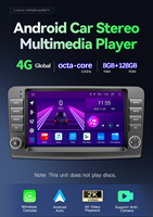 Radio para Auto Android 14 de 128GB y 2DIN con Pantalla LCD HD, Mirror Link, Amplificador, Ranura para Tarjeta SD, RGB, GPS Integrado para Mercedes-Benz CLK320