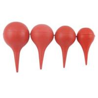 1 ml 2 ml 3 ml 5 ml 10 ml 15 ml Utilisation en laboratoire Caoutchouc de silicone de couleur rouge utilisé avec des pipettes Pasteur en verre à bulbe.