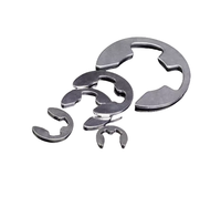Stainless Steel 304 Open Retaining Ring E-type Circlip Open Retaining Ring Washer E Buckle Retaining Ring M1.5-M10