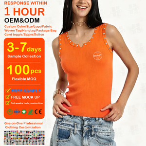 เสื้อกล้ามออกกำลังกาย OEM สำหรับฤดูร้อน แบบไม่มีแขน สปอร์ต ฟิตเนส ปักโลโก้ตามสั่ง ผ้าฝ้ายผสมสแปนเด็กซ์ แต่งริบบิ้นและหมุด - Product Image 1