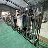 Système de traitement de l'eau par osmose inverse industrielle 500 LPH, installation d'osmose inverse en acier inoxydable pour l'eau potable, machine de filtration d'eau pure directe d'usine