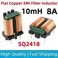 Nouveau filtre anti-bruit EMI à mode commun avec noyau en ferrite carré plat et rectangulaire en cuivre émaillé Zhongwei SQ
