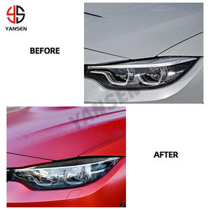 Наклейка на автомобильные фары из углеродного волокна, для BMW F32 F33 F36 F80 F82 F83 2012-2017 - Product Image 3