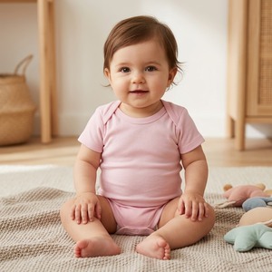 Conjunto <span class=keywords><strong>de</strong></span> 2 Piezas <span class=keywords><strong>de</strong></span> <span class=keywords><strong>Ropa</strong></span> para Bebé <span class=keywords><strong>de</strong></span> Algodón Orgánico 100% OEKO TEX, OEM ODM GOTS, Pijama para Recién <span class=keywords><strong>Nacido</strong></span>, Mono Rosa para Bebé - Product Image 1