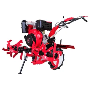 Farm Power Tiller 15HP 18HP Hand Walking Agricultural Tractor with Rotavator