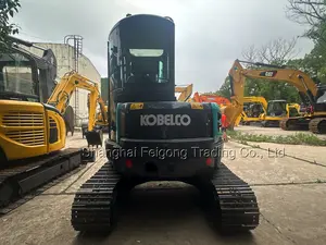 RTS!! 99% yeni kullanılmış ekskavatör KOBELCO SK55SR 5 Ton Mini 2023 japonya yeni varış EPA CE iyi durumda sıcak satış düşük çalışma saati