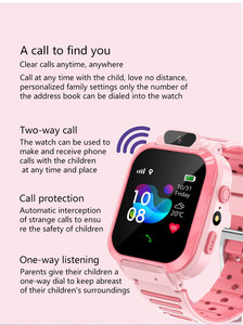 Montre connectée pour enfants avec caméra, fonction SOS, suivi de localisation, appels, <span class=keywords><strong>chat</strong></span> vocal, écran tactile et réveil - Vente en gros - Product Image 4