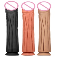 Dildo de silicone líquido para mulheres, duas camadas, brinquedo sexual feminino tipo dildo