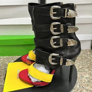 Sản Phẩm Mùa Hè Phụ Nữ Sexy Cao Gót Dép Thiết Kế Flip Flops Cao Gót Với Vành Đai Khóa - Product Image 3