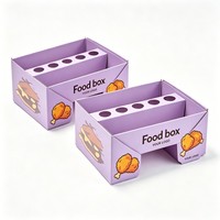 Boîtes de présentation à couvercle rabattable pour biscuits, chocolats, snacks, plateaux de traiteur, boîtes à poulet et frites – Vente en gros