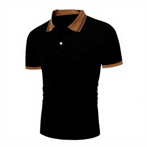 Camisas Polo de Manga Larga para Hombre, Cómodas, 100% Algodón, Antiarrugas, Lisas, al por Mayor - Product Image 1