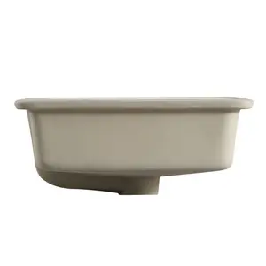 Lavabo de cerámica rectangular nuevo, bajo encimera, baño, tocador, lavabo