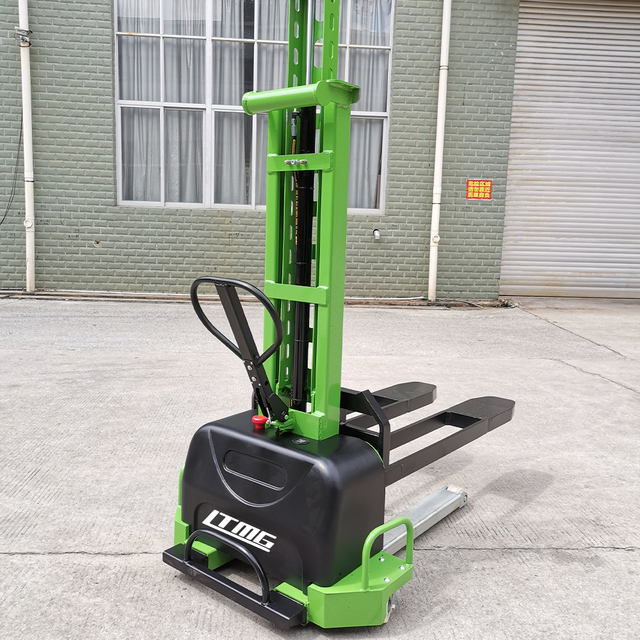 Forklift Self Loading Stacker Lifting Stacker 1000kg Semi Full Electric Self Loading Stacker