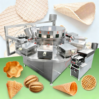 Machine à gaufres et cornets de crème glacée à prix d'usine, machine à biscuits roulés