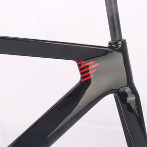 Super pas cher bonne qualité 700C avec dégagement rapide 100*9mm cadre de vélo à pignon fixe cadre en carbone de Cycle de piste - Product Image 5