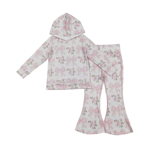 Generisch T-shirt à Manches Longues Pour Enfant Et Bébé Fille - Pantalons Solides - Vêtements De Nuit - Pyjama Avec Gants - Pour Bébé, A, 18-24 Mois
