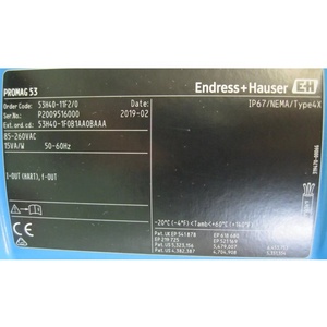Débitmètre Endress+Hauser Proline Promag 53H à bas prix 53H40-1F0B1AA0BAAA - Product Image 6