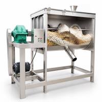 Mélangeur horizontal à ruban en acier inoxydable 100/200/400/500/1000 kg pour poudres alimentaires, épices, assaisonnements et produits chimiques