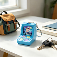 Mini machine de danse des doigts porte-clés, jouet pendentif arcade rythmique de poche, porte-clés tendance