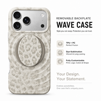 Étui de téléphone magnétique à forme spéciale avec support, plaque arrière détachable en TPU et PC, impression par sublimation, personnalisation OEM