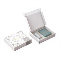 Boîte en carton personnalisée avec insert pliable pour bougies biodégradables, emballage cadeau pour colis postaux aériens