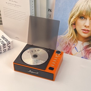 Factory Custom Portable Flip CD Player BT5.1 FM Radio USB Playback Display Anti Skip <b>Retro</b> Design For Home Office Album Listenin - Product Image 6